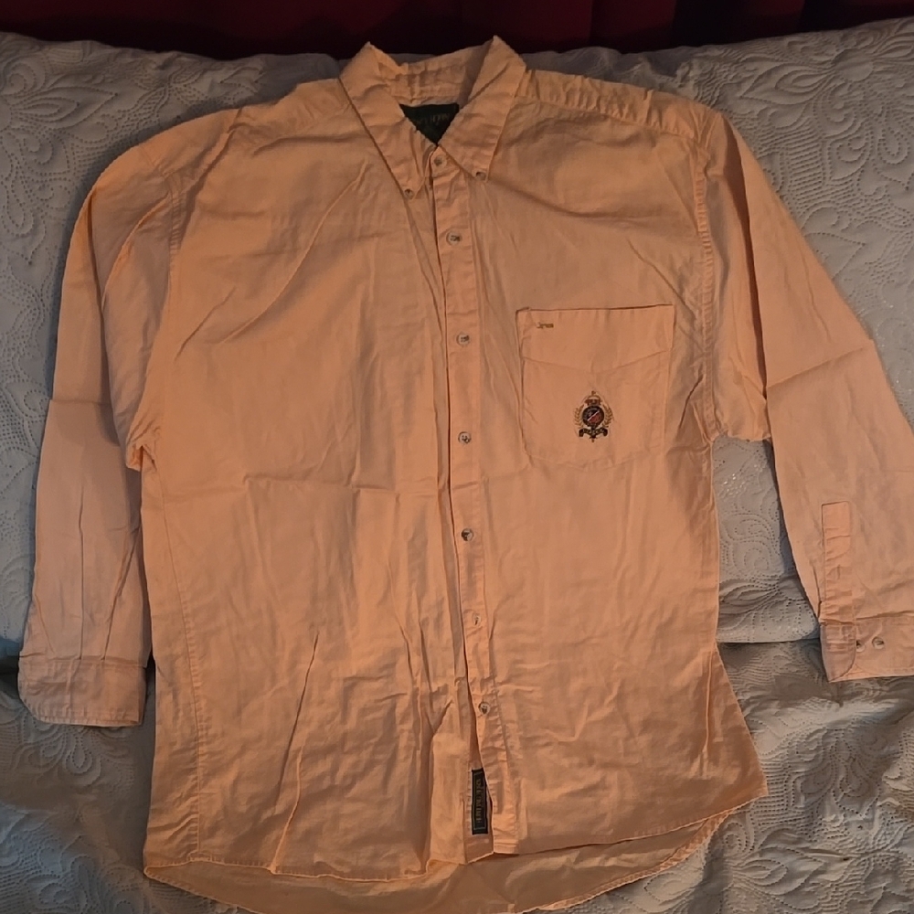 Peach Button-Down Shirt